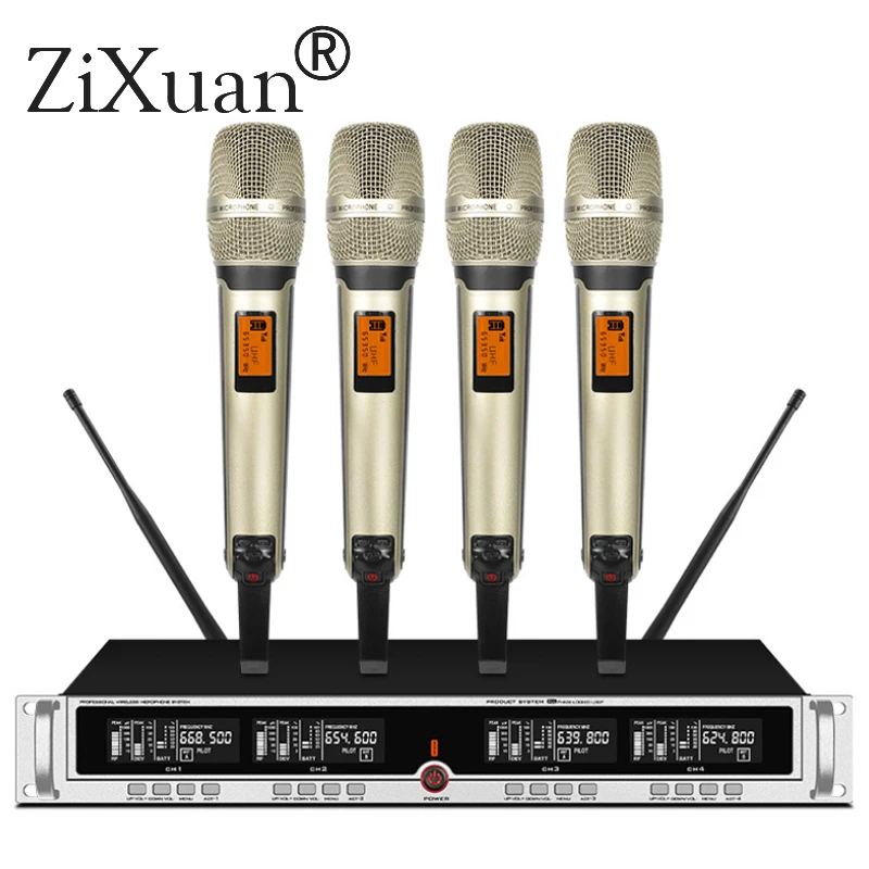 ZX-8416-h SP4-SKM9000 1" монтируемый в стойку UHF Беспроводной система микрофонов конференции домашнее Караоке ручной микрофон