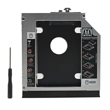 Алюминий 2nd HDD Caddy 12,7 мм SATA 3,0 двойной светодиодный чехол для SSD, HDD корпус для hp Compaq 6530B 6535B 6730B 6730S 6735B 6735S DVD-ROM