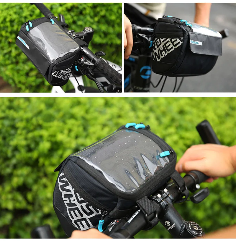 Cycling Bag Bicycle Front Frame Handlebar Bags MTB Road Bike Head PVC Screen Touch Pannier Rainproof Cycling Accessories BG0078 (5)