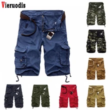 Мужские короткие штаны Удобная брендовая одежда мужские крутые камуфляжные летние Горячая Распродажа хлопковые повседневные камуфляжные мужские карго шорты бордшорты