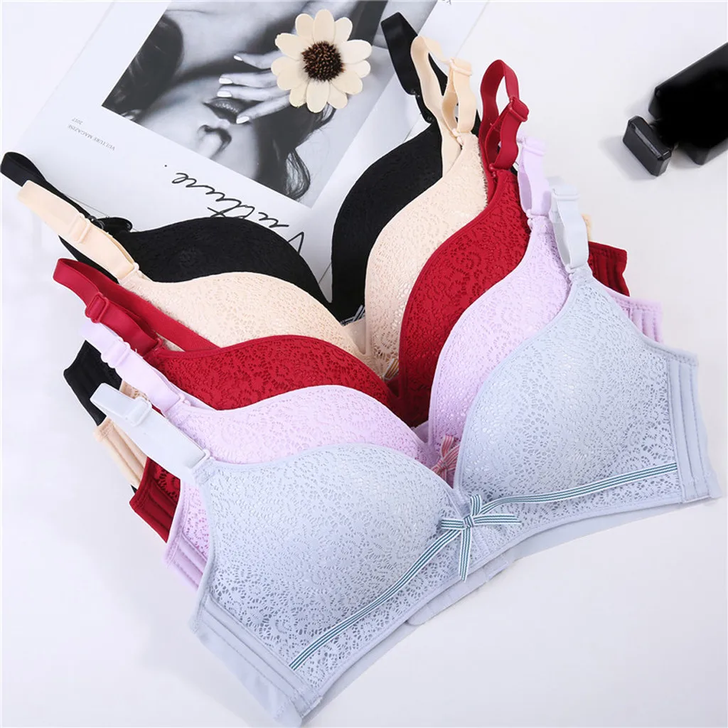 

Sexy Deep U Cup Lace Bras For Women Push Up Lingerie Seamless Bra Wire Free Bralette Backless Plunge Intimates Female Underwear