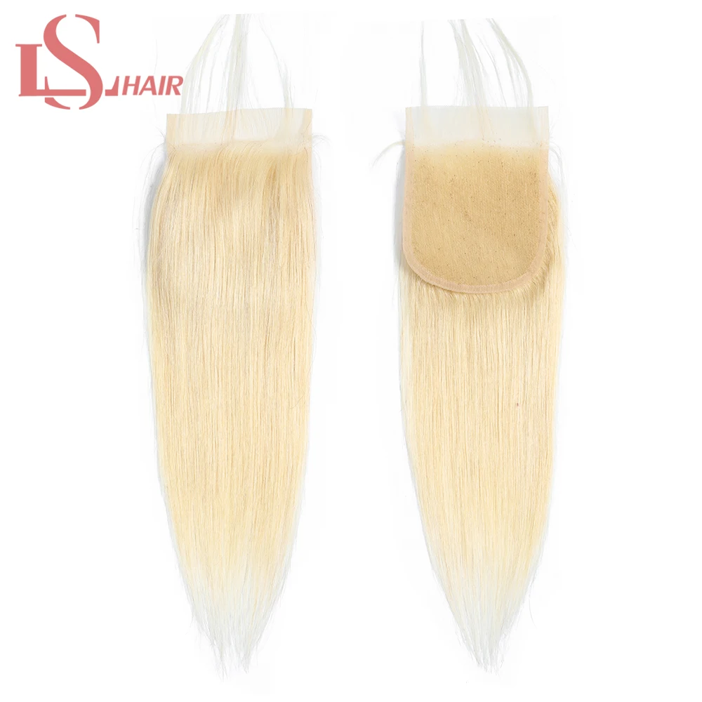 LS волос Бразильский прямые волосы синтетическое закрытие шнурка волос с ребенком искусственный парик 613 блондинка синтетическое закрытие