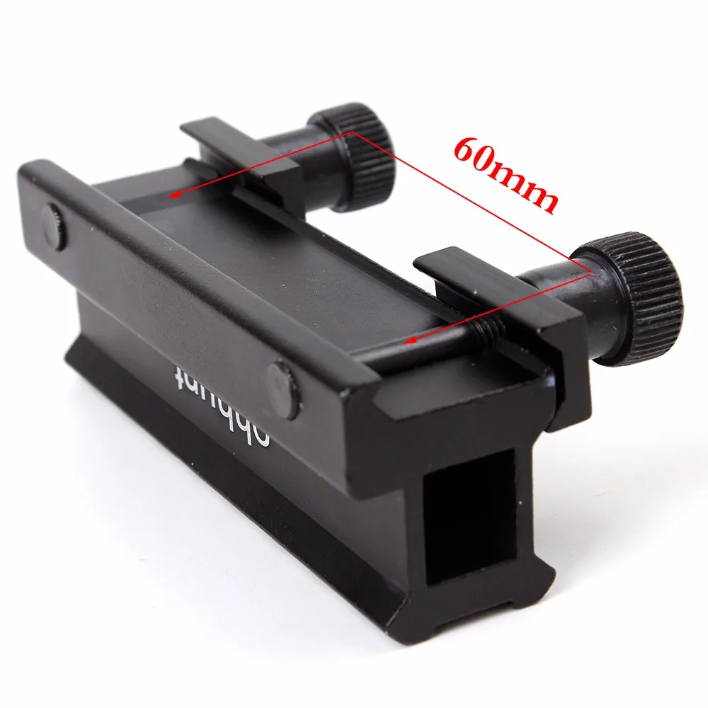 Tactical " Hight 14-slot прозрачный плоский верхний Riser Base AR Dovetail Weaver Scope Mount Picatinny Adapter 20 мм Dovetail Rail
