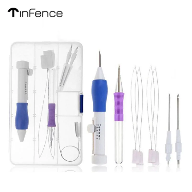 

Magic DIY Embroidery Pen Set Knitting Sewing Tool Kit Punch Needle Stitching LTT9591
