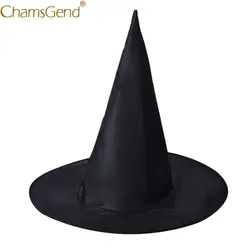 CHAMSGEND недавно 1 шт. женские черные шляпа ведьмы косплей костюм для Хэллоуина 71019 доставка