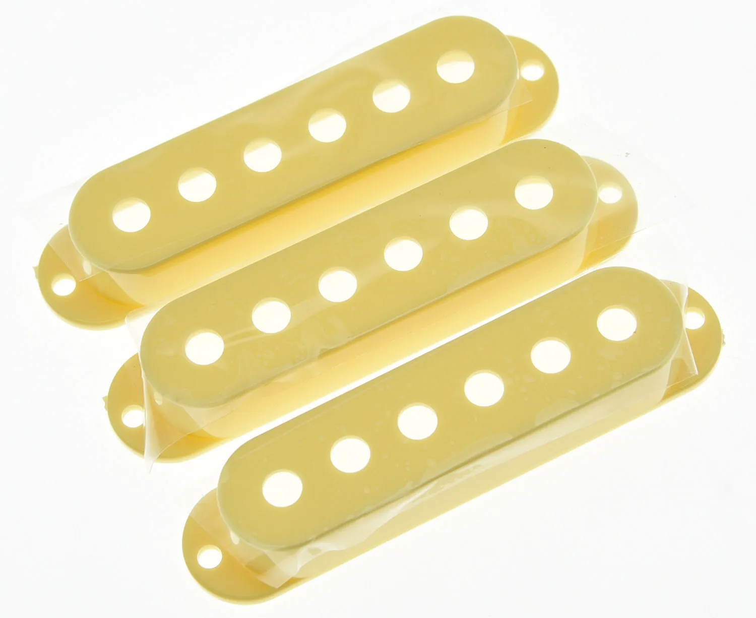 KAISH 3 X 52mm Pickup Cover For Stratocaster/Strat Guitar - Black