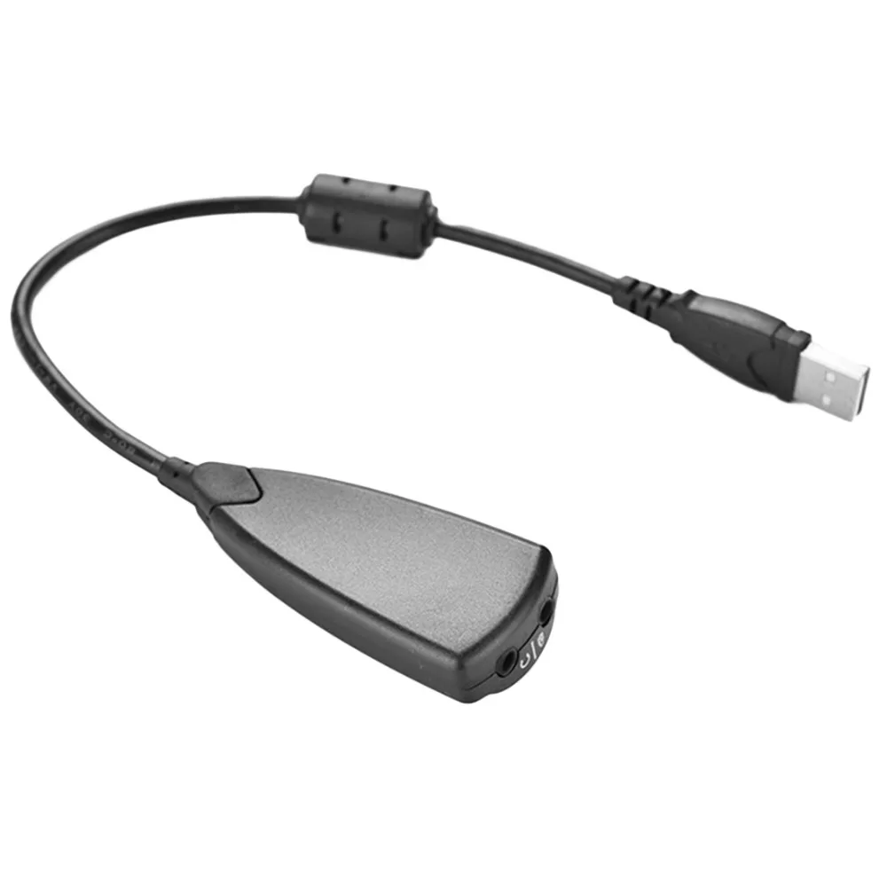 

ET Sound Adapter 5H V2 7.1 External USB Sound Card Audio Adapter 3.5mm USB To 3D CH Virtual Channel Sound Track for Laptop PC