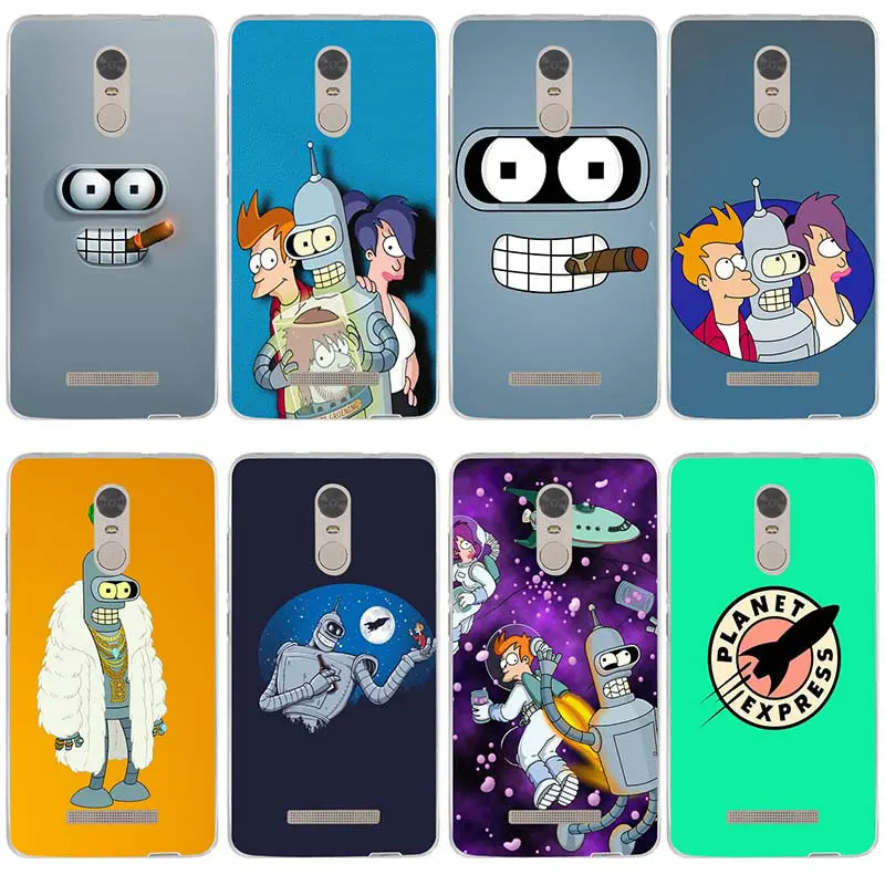 

Amine Bender Futurama Sober Robot Soft Silicone Phone Cases for Xiaomi Redmi Mi Note 2 3 3S 4X 4A 5 6 5 5S 5A 6 8 A1 Pro Plus