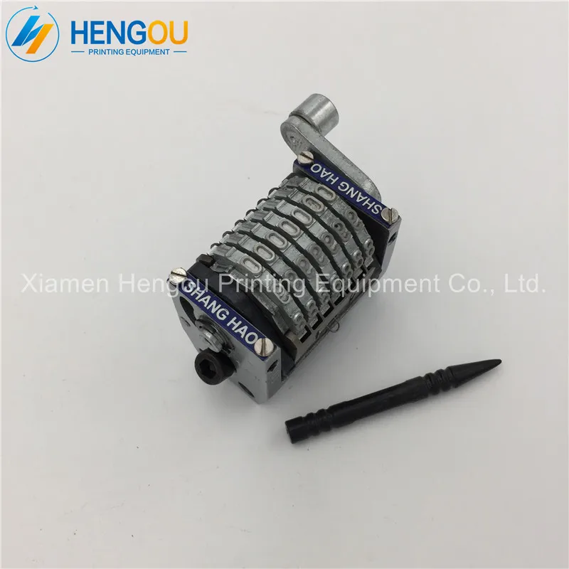 

5 Pieces 7 digits Horizontal numberator jump mode 0987654...backward Heidelberg GTO parts numbering machine new