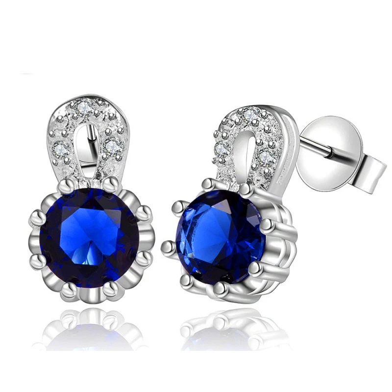JEXXI High Quality Real 925 Sterling Sliver Fashion Jewelry Shiny CZ font b Diamond b font