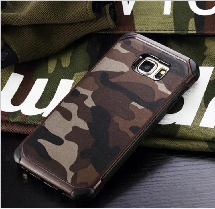 2 In 1 Army Camo Shockproof Camouflage Pattern Back Hard Case for