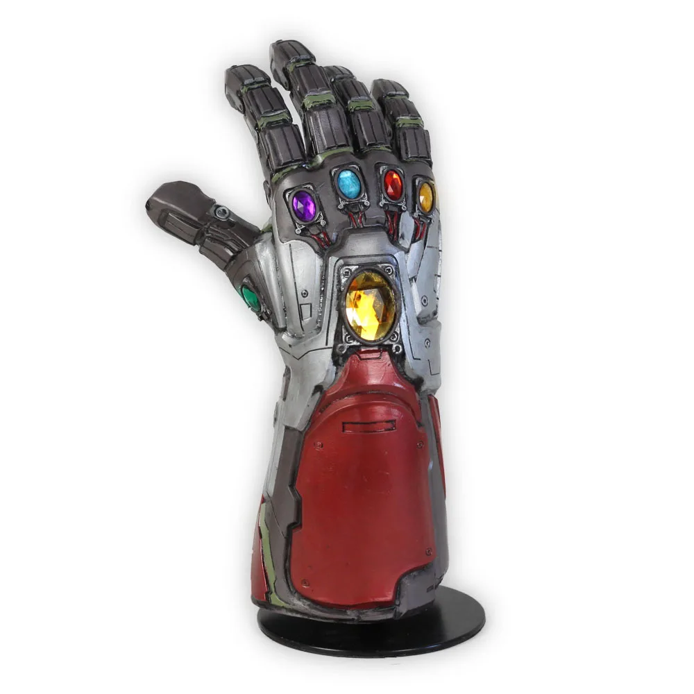 

Avengers 4 Endgame Iron Man Infinity Gauntlet Hulk Cosplay Arm Thanos Latex Gloves Arms Mask Marvel Superhero Weapon Party Props
