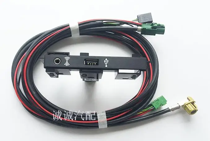 

Car upgrade modified MIB support carplay system AUX interface USB connector