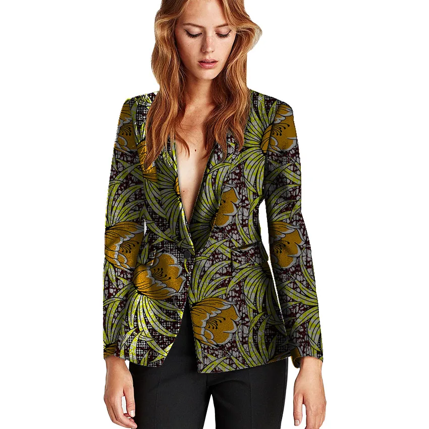 Blazer 9 Femmes 10 1 Veste Sur 8 Vêtements Commande 12 Faite 5 Africaines 4 3 11 2 Motif Imprimé 7 Femelle Dashiki 6 Mode TrxqF75wHr