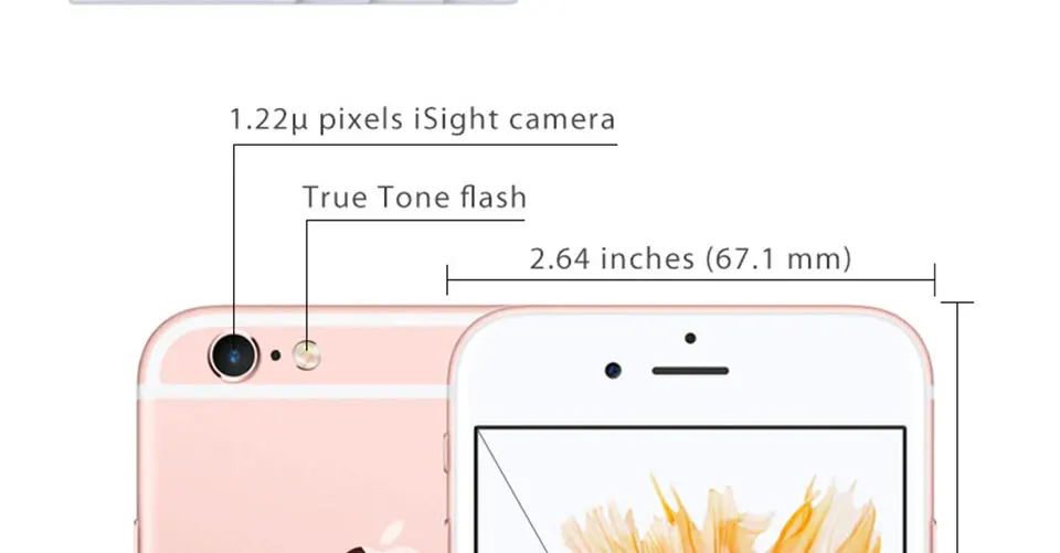 Оригинальное разблокирована Apple iPhone 6s мобильный телефон 4,7 ''ips 12.0MP A9 Dual Core 2 Гб Оперативная память 16/64/128 GB Встроенная память 4G LTE смартфон