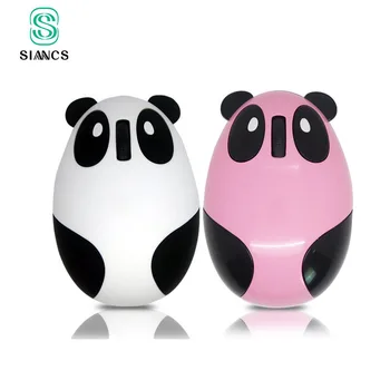 

SIANCS Mini Mouse white pink Panda 2.4 wireless bluetooth mouse Cartoon Cute Rechargeable silent usb ports for pc battery gift