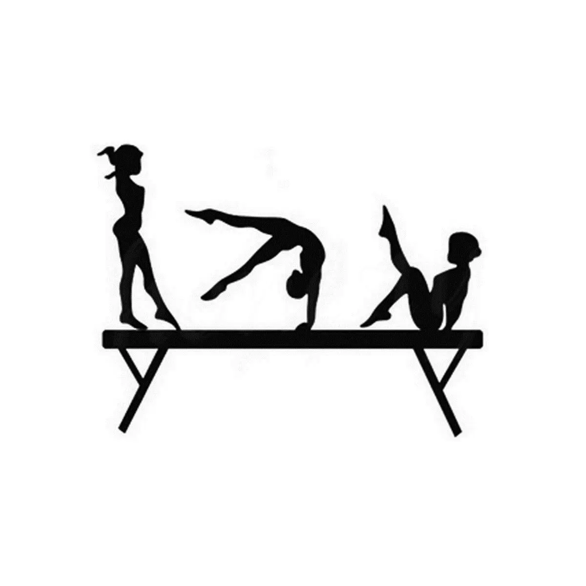 Balance Beam Wall Ome Glass Door Window Car Sticker Laptop Truck