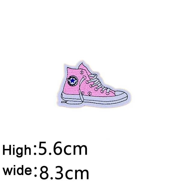 Обувь в форме сердца модная вышивка ручной работы нашивки с аппликацией декор