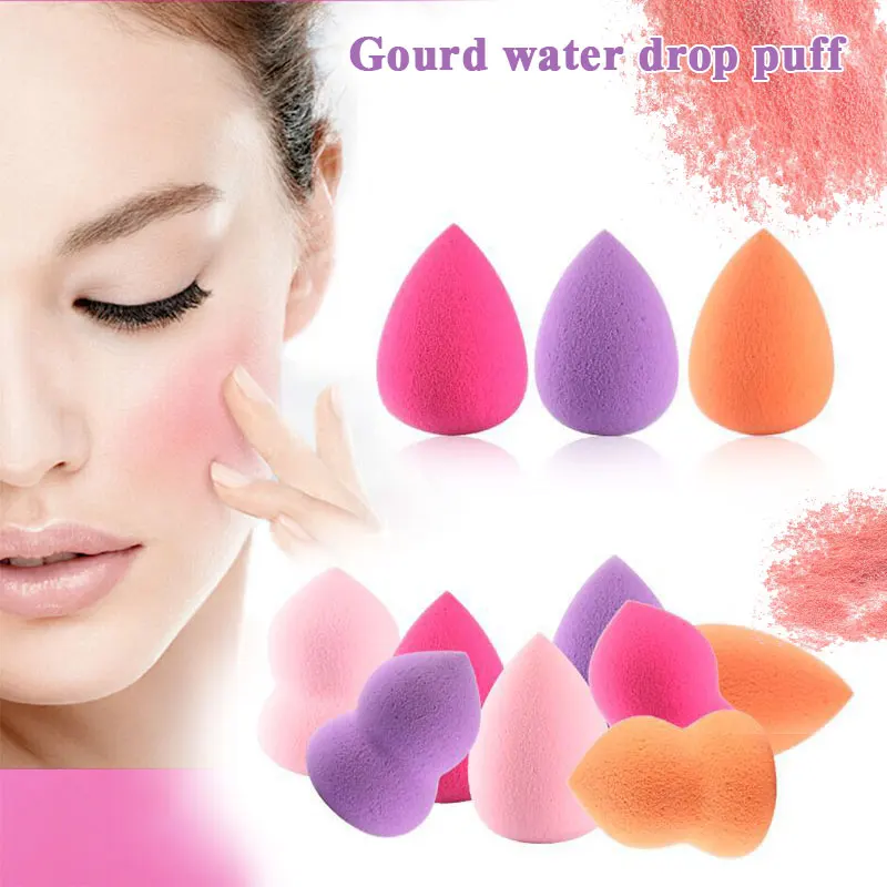 

4Pcs Drop Gourd Soft Makeup Sponge Mini Cosmetic Puff Face Nose Facial Foundation Base Liquid Powder Blending Beauty Tool