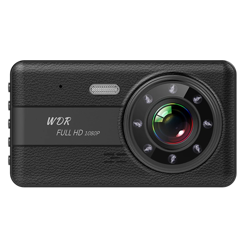 4 Inch Auto Camera Dual Lens Dash Cam 1080P Gravity Sensing Night-Vision Car Dvr Video Recorder With Rear View Camera