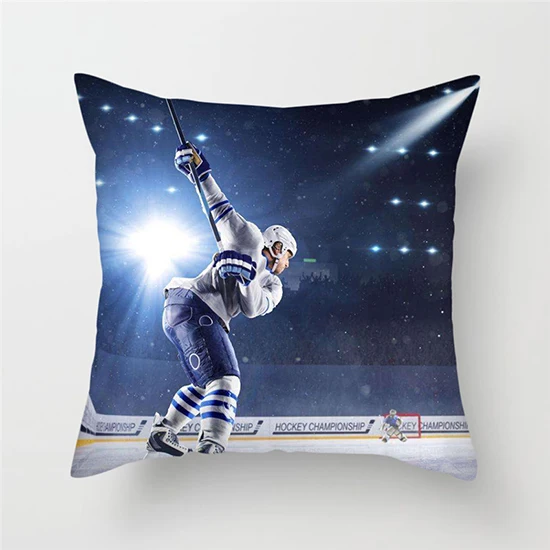 Fuwatacchi ледяной снег Пледы Подушки хоккейный спортивный стиль чехлы для подушек атлет печатных подушки декоративные подушки для дивана автомобиля - Цвет: Y0178