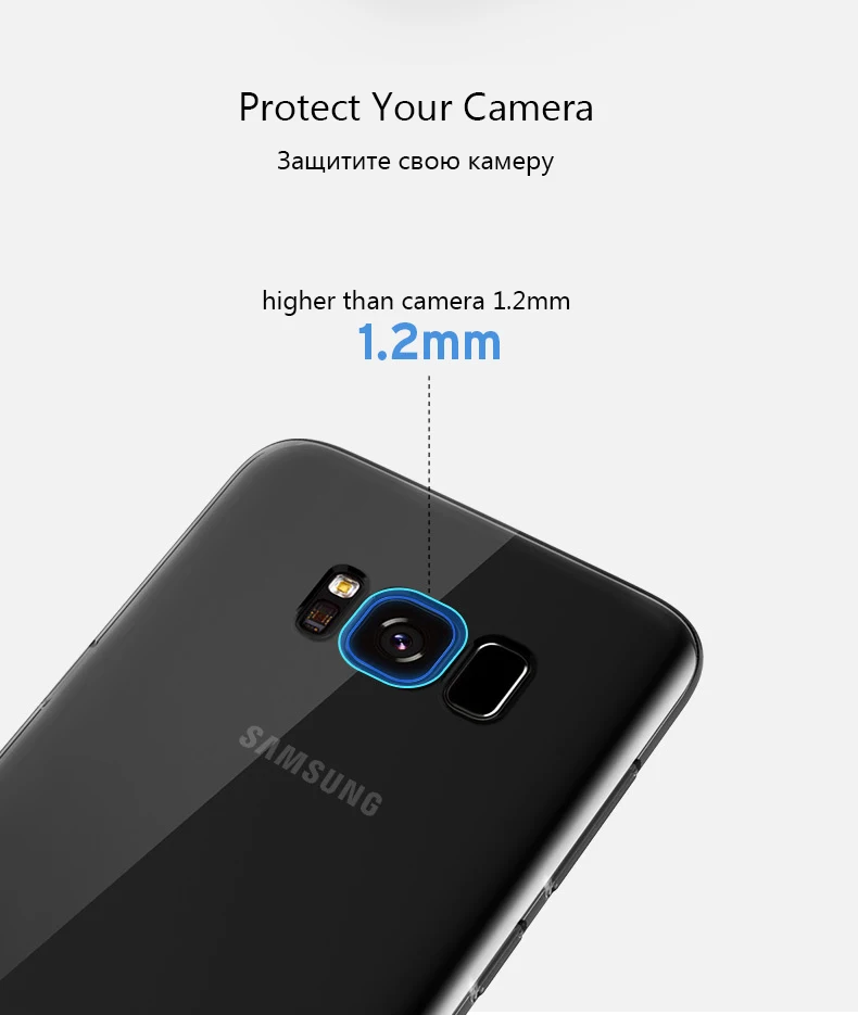 Прозрачный чехол для телефона Samsung S6 S7 Edge S8 Plus Note8 S7edge S8Plus Note 8 задняя крышка из
