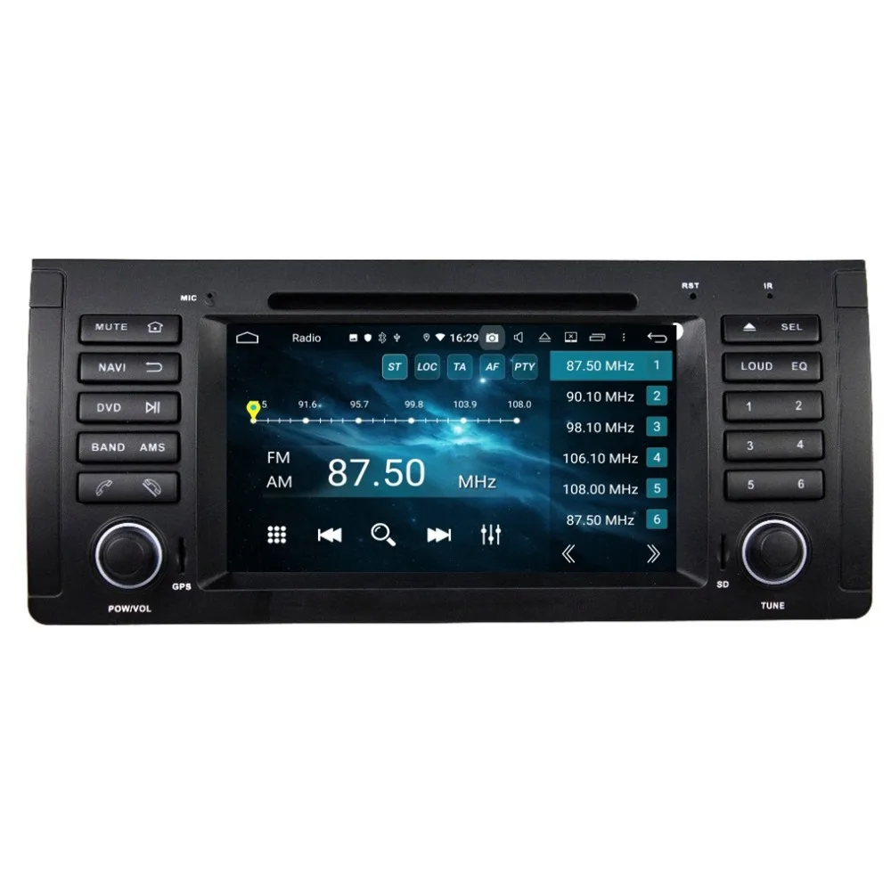 Best DSP 4GB RAM 8-Core 1 din 7" Android 9.0 Car Radio dvd Player for BMW M5 E39 X5 E53 With GPS Bluetooth 4.2 WIFI USB Mirror link 5