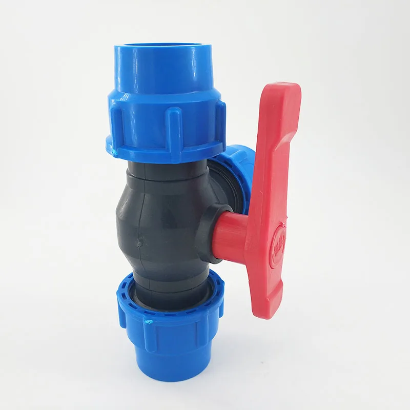 PE быстрый доступ тройник 32 мм Быстрый Разъем водопровод фитинги пластиковый быстрый шаровой клапан трехходовой клапан переключатель