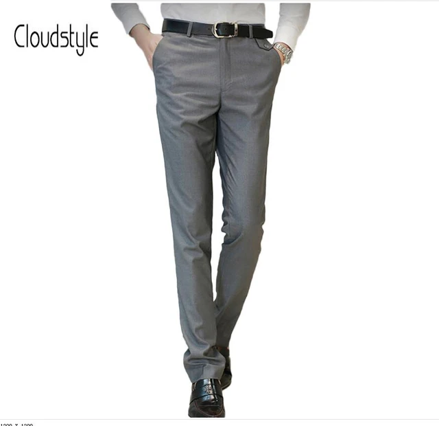 2582 Cloudstyle 2018 Nouvelle Arrivée Mâle De Mode Gris Couleur Pantalon Smart Style Décontracté Pantalon Slim Fit Formelle Pantalon Costume