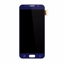 Untuk Samsung Galaxy S6 G920 G920F LCD Display LCD Display Layar Sentuh Digitizer Majelis Pantalla Replacemet Emas/Biru Tua