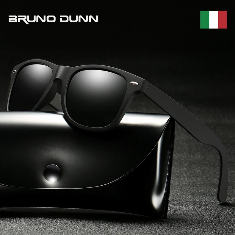 

Bruno Dunn Unisex classic Sunglasses Polarized 2019 Sun Glasses Men Women lunette soleil homme ray oculos de sol feminino
