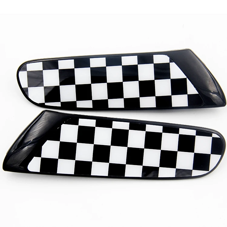 Mini Cooper F55 F56 F57 Side Lamp Cover Chequred Black