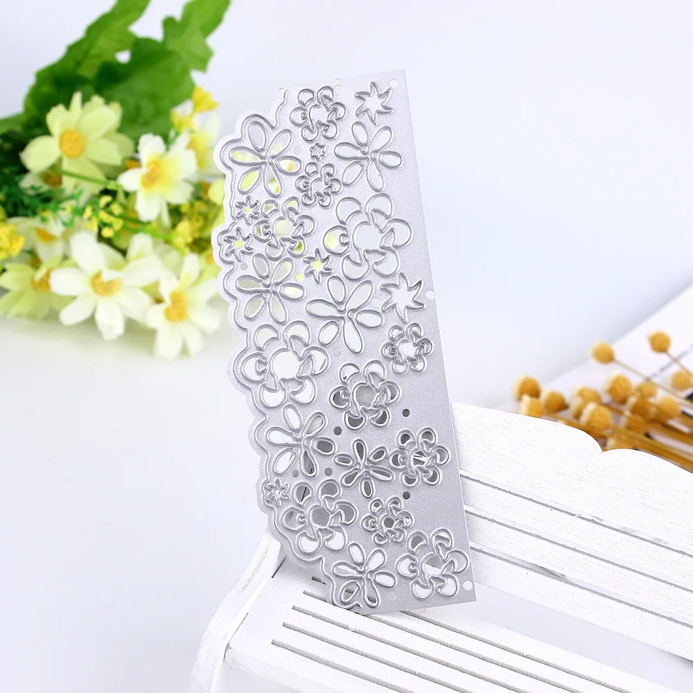 

Hollow Flower Lace Frame Metal Cutting Dies Stencils DIY Scrapbooking Card Making Paper Border Craft Dies New 2019 Embossing