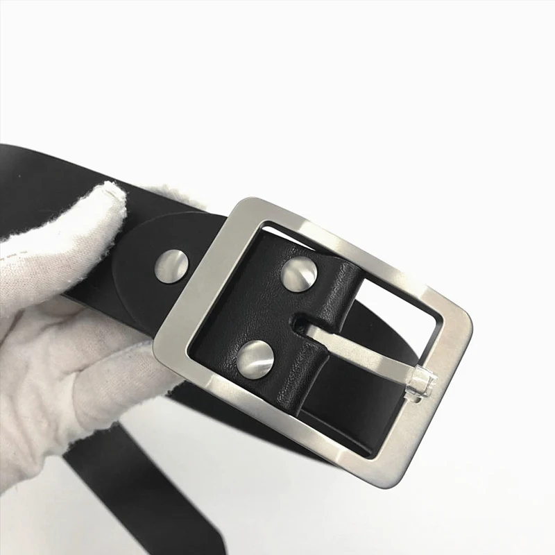 

made in China made in titanium buckle belt belt 38 mm ~ 39 mm in width genuine leather belt allergy to metal