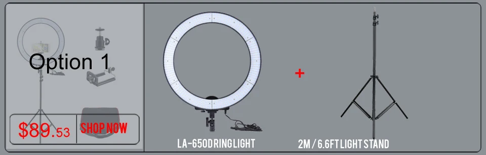 Andoer LA-650D светодиодный кольцевой светильник 5500K 40W студийный светильник фотографический светильник ing с 600 светодиодный светильник s держатель для телефона Мягкая тканевая сумка