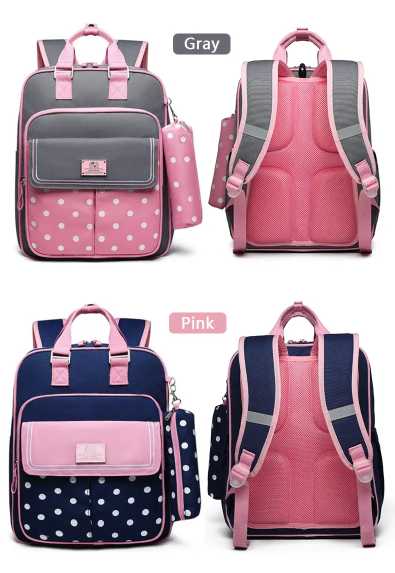Точка школьные рюкзаки для девочек детский рюкзак для детей Рюкзак Дети сумка Mochila Escolar