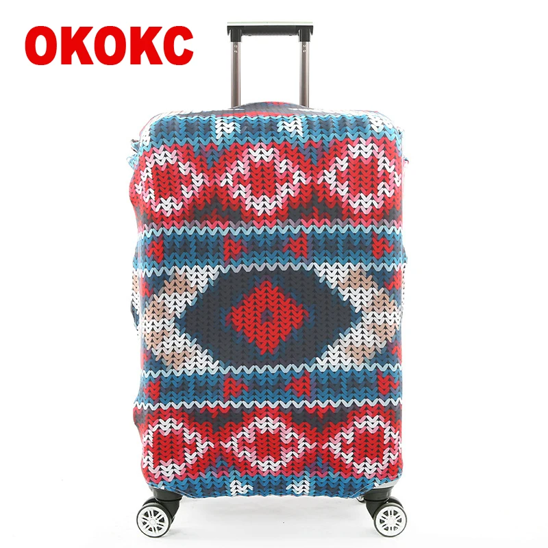 Чехол OKOKC в полоску эластичный пылезащитный чехол для багажа на колесиках с