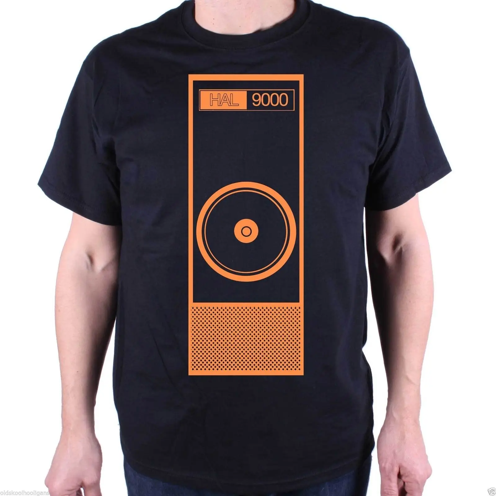 Inspired by 2001 Футболка-футболка с компьютерным логотипом Hal 9000 научная фантастика