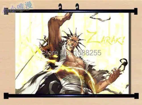 Bleach Zaraki Kenpachi настенный плакат прокрутки домашний декор японский косплей подарок