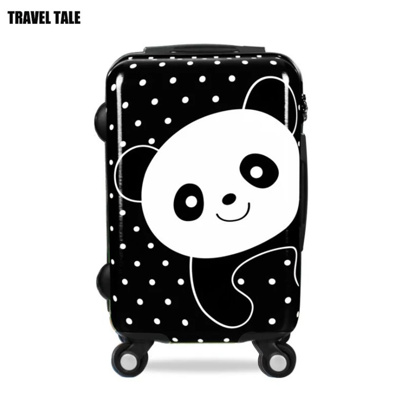 TRAVEL TALE 20" inch cute panda girls travel suitcase trolley 24 abs