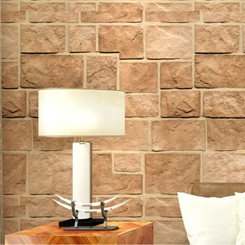 

Chinese Style 3D Imitation Rock Stone Brick Vinyl Wallpaper For Walls PVC Waterproof Wall Papers Home Decor Papel De Parede 3D