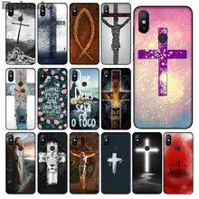 Babaite Biblia Jesucristo cruz cristiana recién llegado negro teléfono móvil funda para Xiaomi mi 8 SE 6 Note 3 mi X 2 2 S 3 Nota 3(China)
