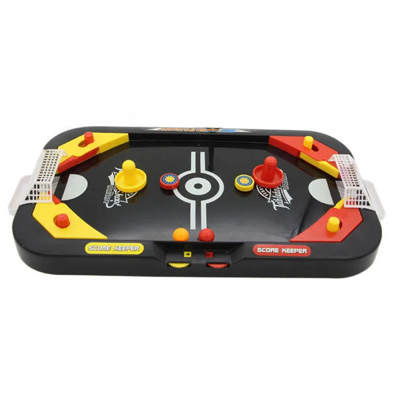 2 In 1 Mini Hockey Soccer Game Arcade Style Ice Hockey Table Play