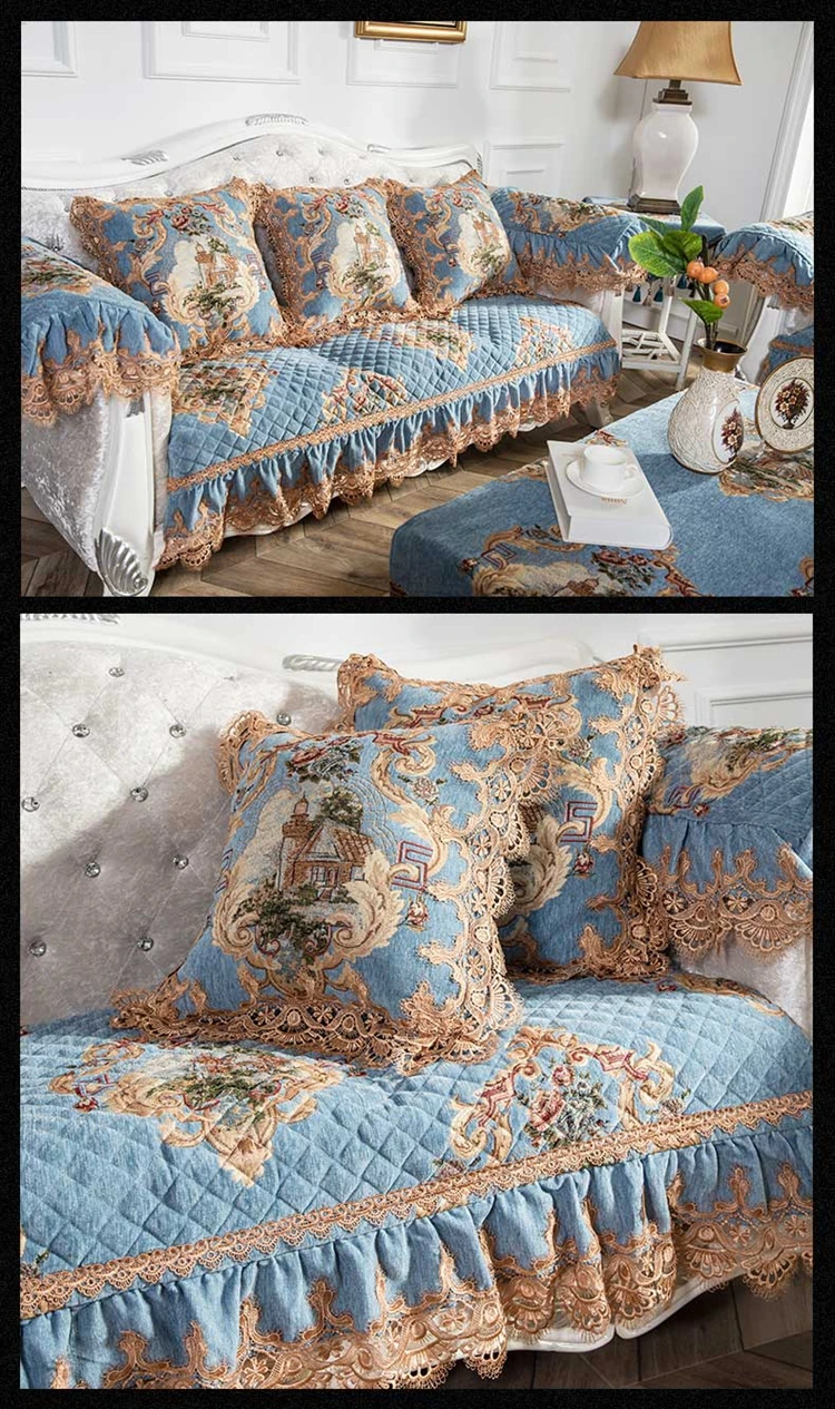 ROMANZO топ класса «Люкс» шенилловая ткань для диванных подушек, наволочки для подушек с кружевной вышивкой декоративное отельное постельное подушки Чехол размером 45*45 см