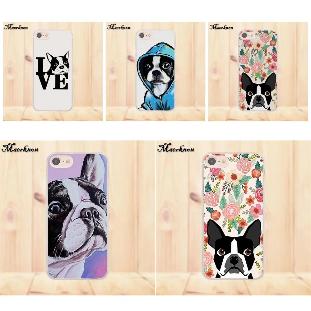 

Maerknon Soft Art Online Cover Case For Samsung Galaxy A3 A5 A7 J1 J2 J3 J5 J7 2015 2016 2017 Boston Terrier Watercolor