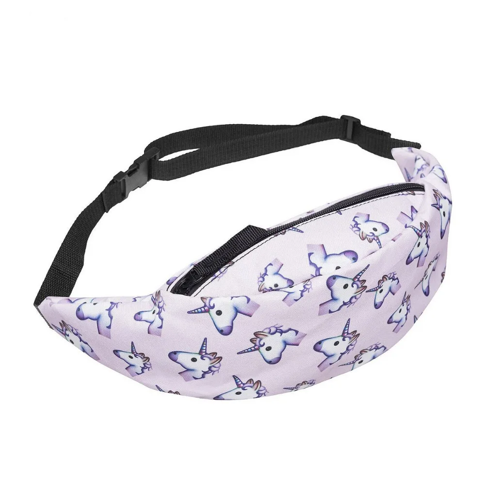

Fashion hot sales 3D printing women's zipper bag Waist bag fanny packs bum bag travelling Bag for men сумка на пояс