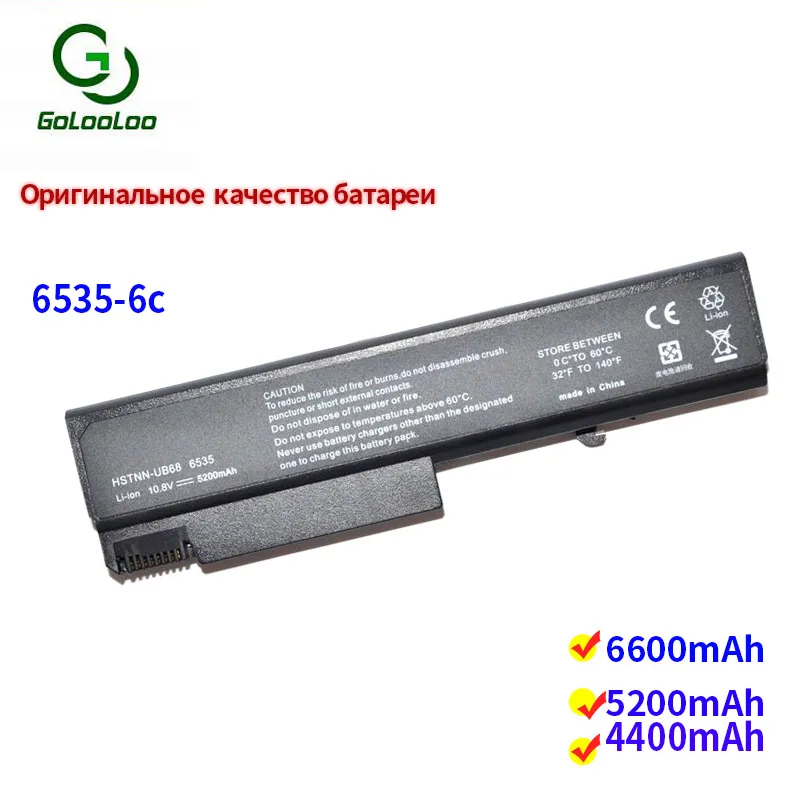 Pаспродажа Golooloo 6 ячеек Аккумулятор для ноутбука Hp EliteBook 6930p 8440 8440 Вт 6440b 6445b 6450b 6540b 6545b 6550b 6555b KU531AA TD03XL