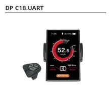 DPC18 display colorido para kit motor 8fun Bafang meados BBS01B BBS02B BBSHD