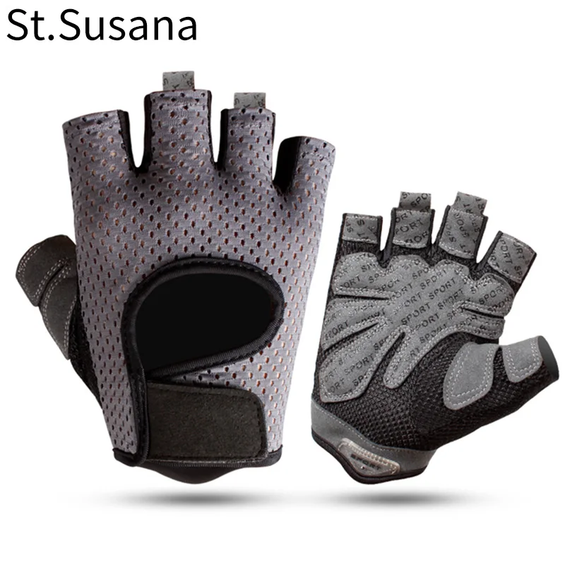 

Hot sell Men Summer half finger Fashion Sports Male Fitness Gym Male Riding Lifting Gloves