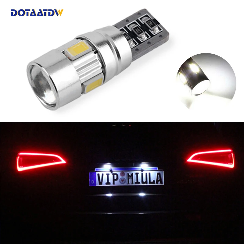 

DOTAATDW 1x T10 SMD 5630 Car LED License Plate Auto Canbus Light W5W 168 194 192 For KIA RIO K2 K5
